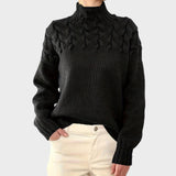 Lari Suéter Elegante de Tricot