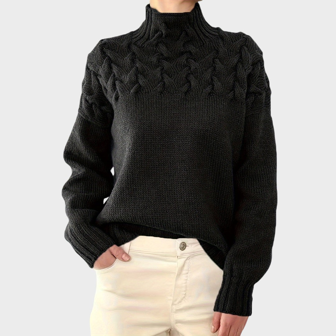 Lari Suéter Elegante de Tricot