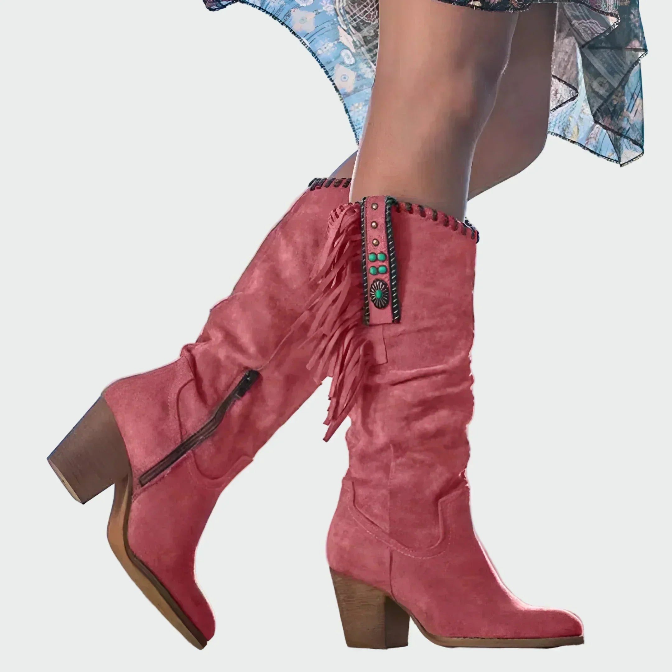 Frederica - Botas Vaqueras de Ante