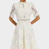 Soledade Vestido Midi de Encaje