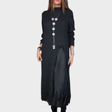 Vega Conjunto de Jersey y Vestido de Estilo Lencería