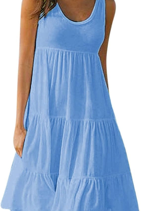 Layla™ - Vestido Mini Sin Mangas Boho