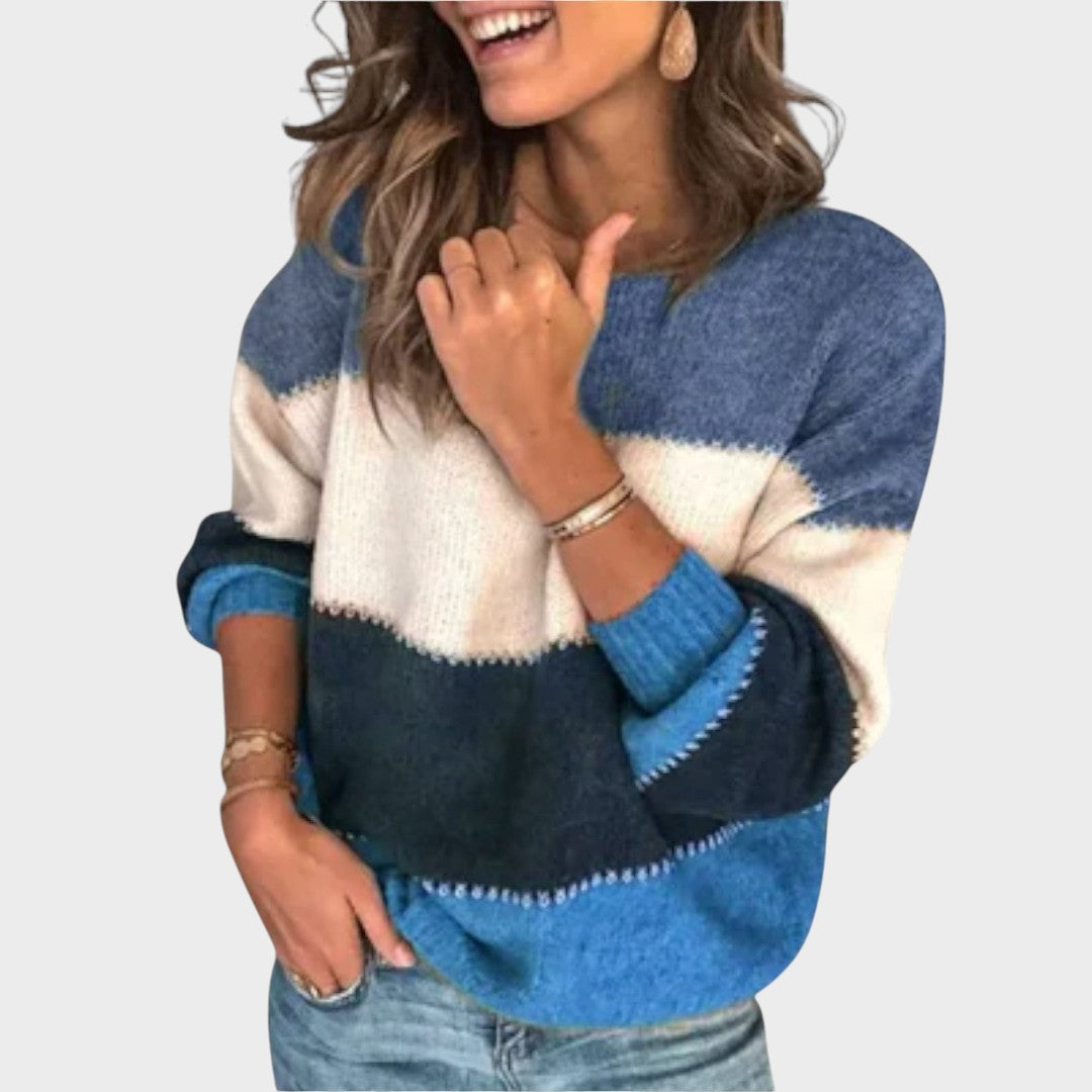 Adriana Suéter de Punto con Rayas