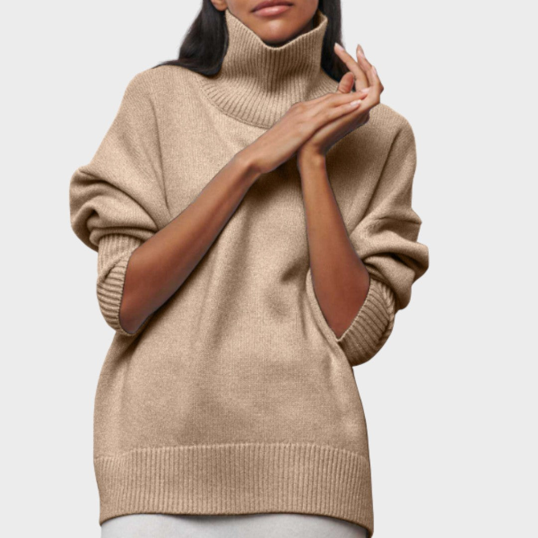 Suzana Suéter de Cuello Alto Oversize