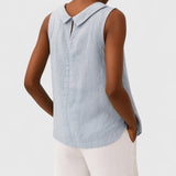 Anastine | Top Elegante con Cuello Alto