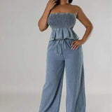 ISLA – CONJUNTO DE DOS PIEZAS EN DENIM ESTILOSO