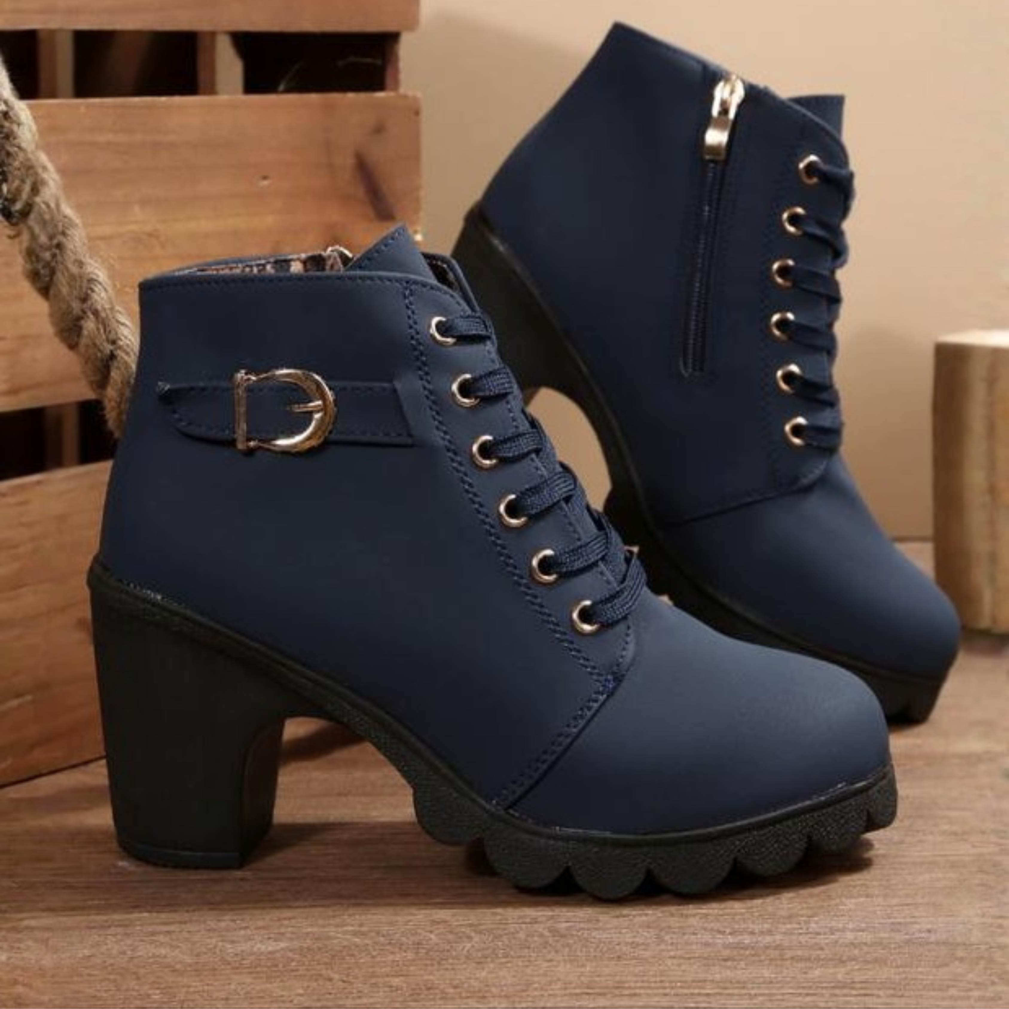Rita - Elegantes botas de caña corta