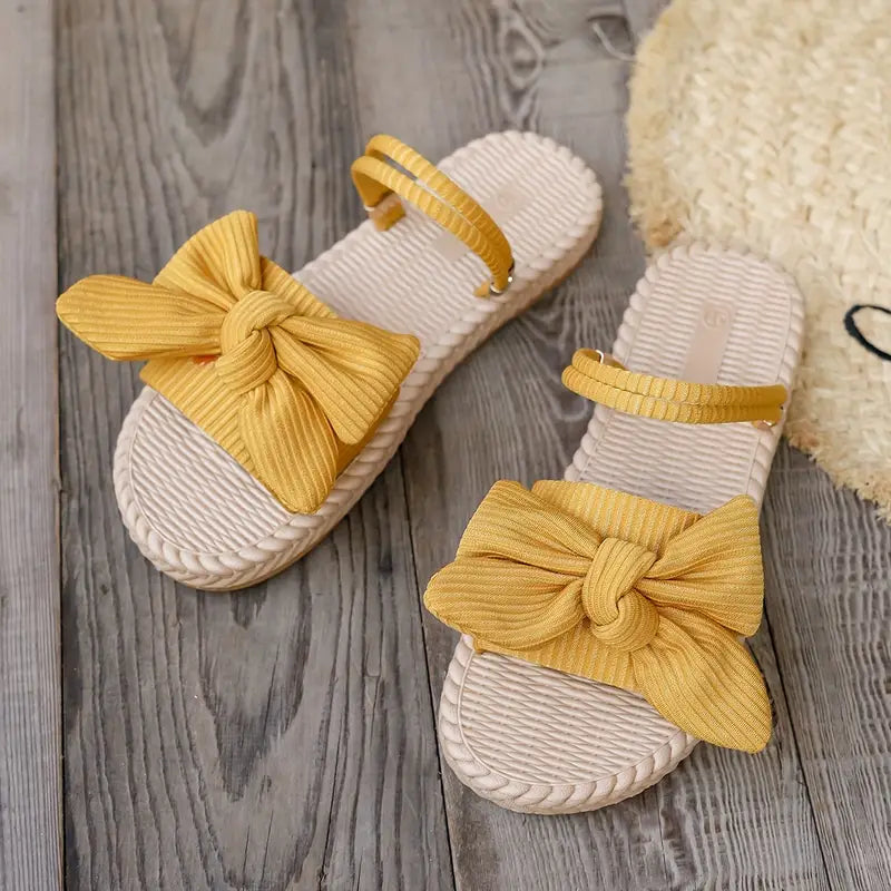 Teresa® | Stylish Flat Sandals With A Bow