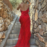 Zara - Vestido Maxi con Volantes
