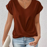T-Shirt Casual V-Neck Sanne