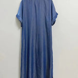 Samira-Vestido camisa con bolsillos fijos