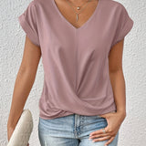 T-Shirt Casual V-Neck Sanne