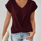 T-Shirt Casual V-Neck Sanne