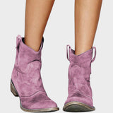 Mafalda - Botas de Cowboy de Gamuza