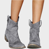 Mafalda - Botas de Cowboy de Gamuza