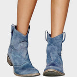 Mafalda - Botas de Cowboy de Gamuza