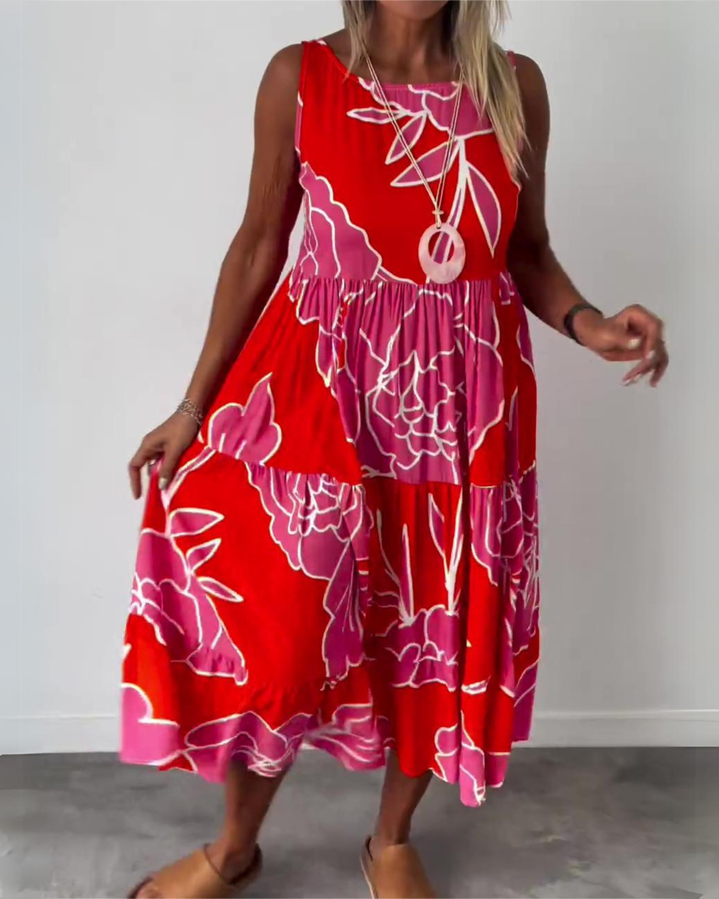 GRACE - VESTIDO BOHO FLORAL ELEGANTE