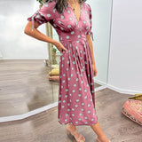 Maria | Vestido de Lunares con Botones