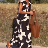 Sarinya - Vestido Impreso Con Escote en V