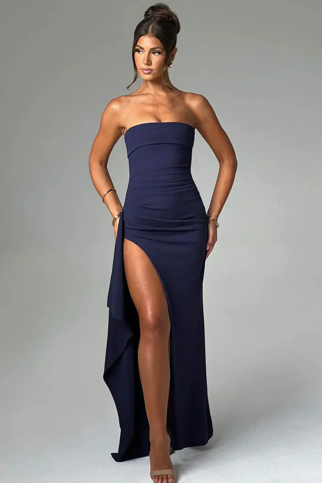 Stacy | Vestido Maxi Off-the-Shoulder