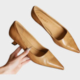 Ali Zapatos de Punta en Cuero