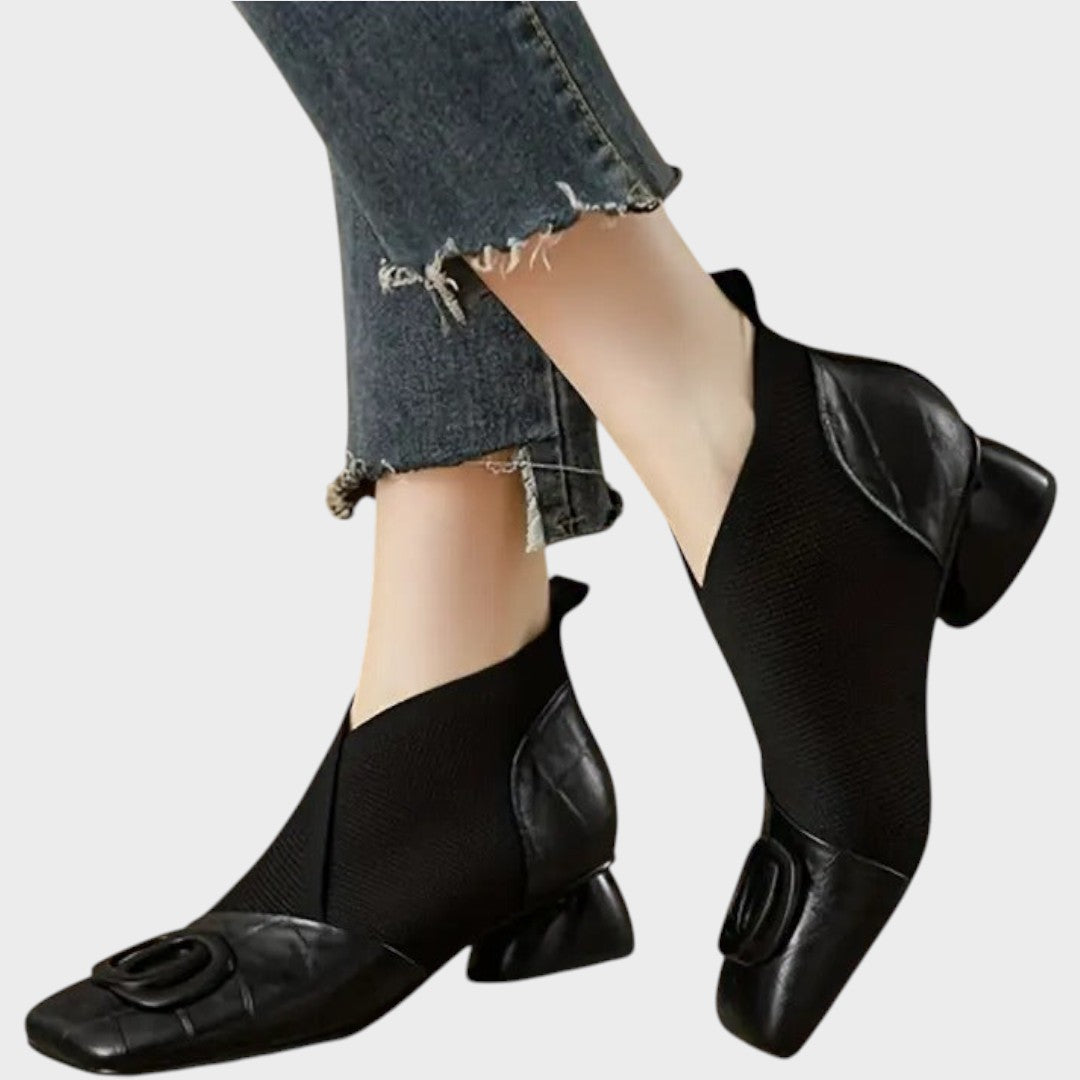 Vera - Botines de Piel con Elástico