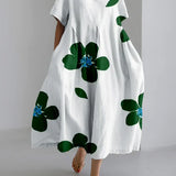 Ivy - Elegante vestido midi botánico inspirado en la naturaleza