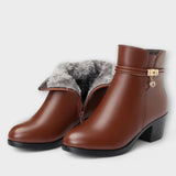 Armanda - Botines de Invierno con Piel