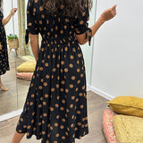 Maria | Vestido de Lunares con Botones