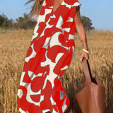 Sarinya - Vestido Impreso Con Escote en V