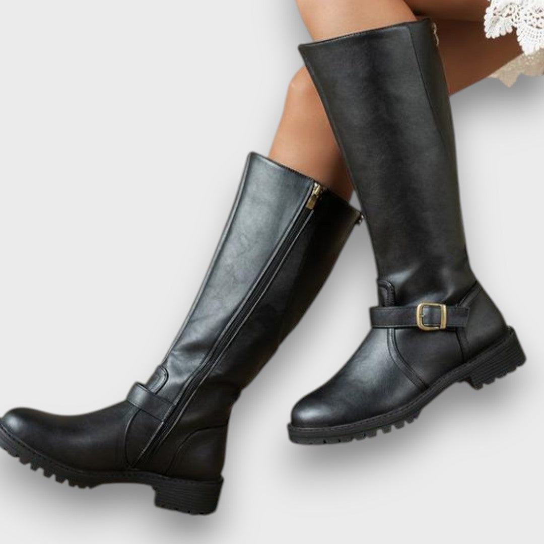 ELSA | Botas de tacón bajo cómodas