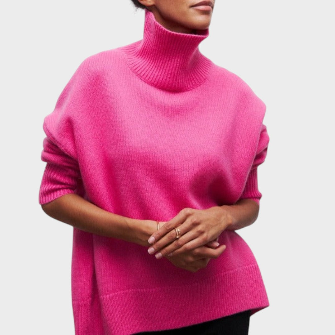 Suzana Suéter de Cuello Alto Oversize