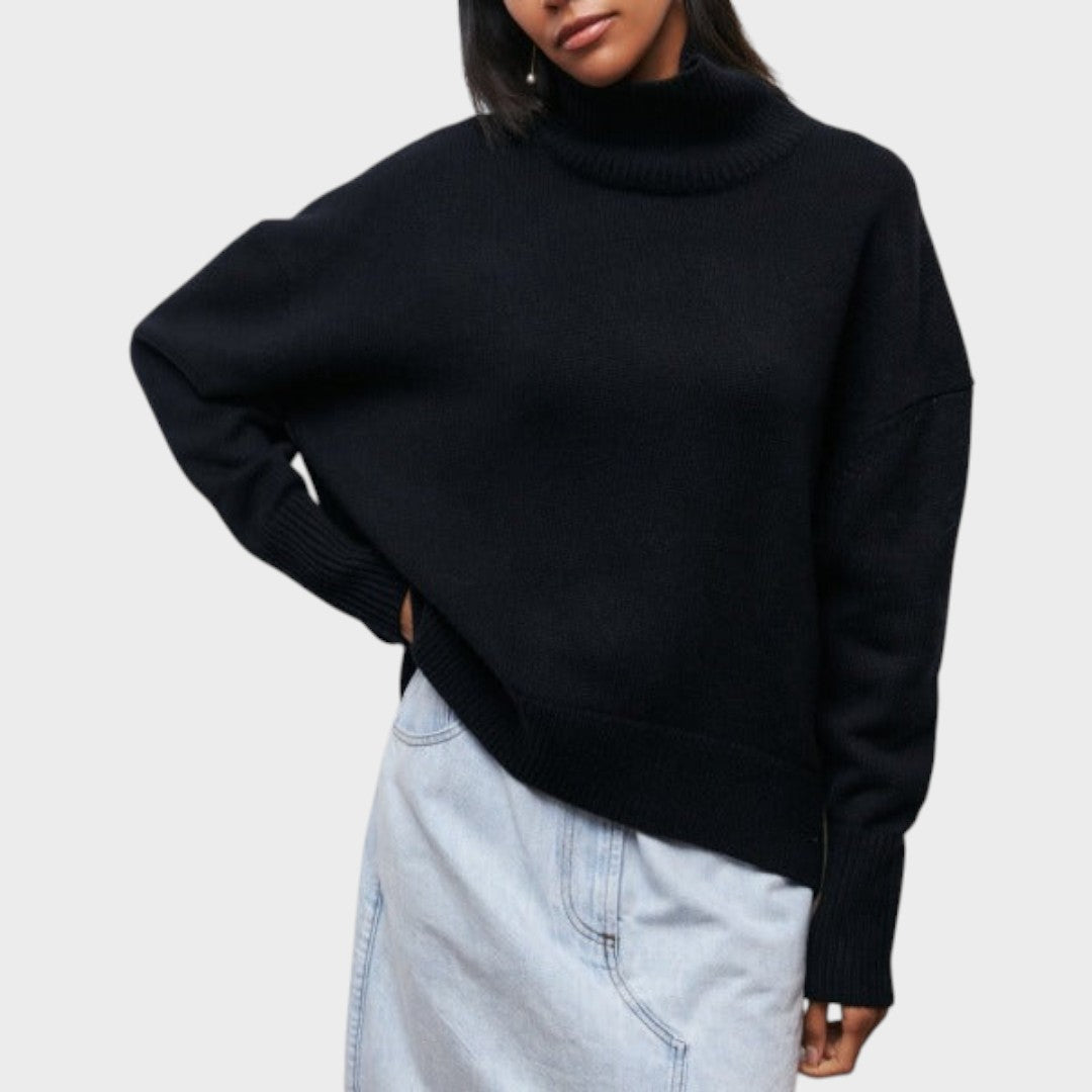 Suzana Suéter de Cuello Alto Oversize