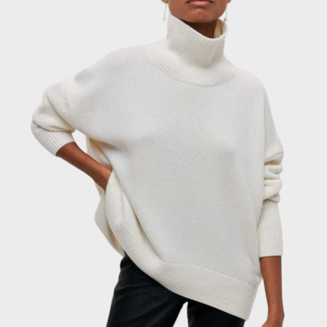 Suzana Suéter de Cuello Alto Oversize