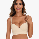 Yack Saint® Sujetador de cobertura total – Espalda lisa y máxima sujeción en color beige