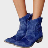Mafalda - Botas de Cowboy de Gamuza