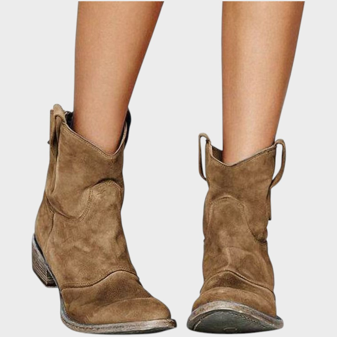 Mafalda - Botas de Cowboy de Gamuza