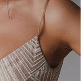 Thalassa - Vestido de fiesta largo y brillante