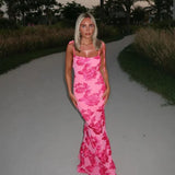 LILY - Vestido Maxi Floral Con Tiras Ajustables