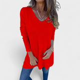 Ana - Túnica de punto relajada con cuello en V