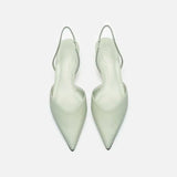 Marina® | Delicate Slingback Pump Sandals With A Pointed Toe