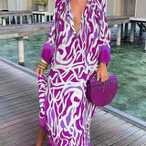 Bea - Vestido Maxi de Cuello en V