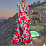 Ruby - Vestido Elegante con Patrón Floral