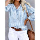 Maddie - Camisa a Rayas con Botones