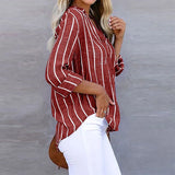 Maddie - Camisa a Rayas con Botones