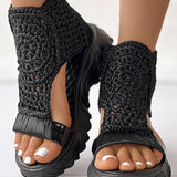 Juana® | Stylish Crochet Wedge Sandals For Women
