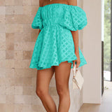 Evie - Vestido Mini de Manga Abullonada