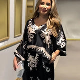 MILANI – CONJUNTO DE PANTALONES CON ESTAMPADO IRREGULAR
