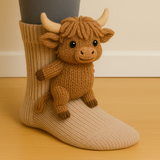 Lydia – Calcetines con estampado de vaca