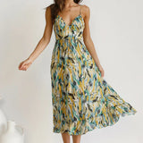 Clara - Vestido Maxi Impreso Elegante